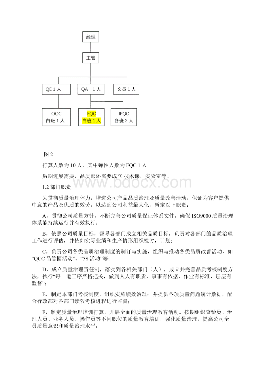 大亚湾工厂品质部部门工作计划.docx_第3页