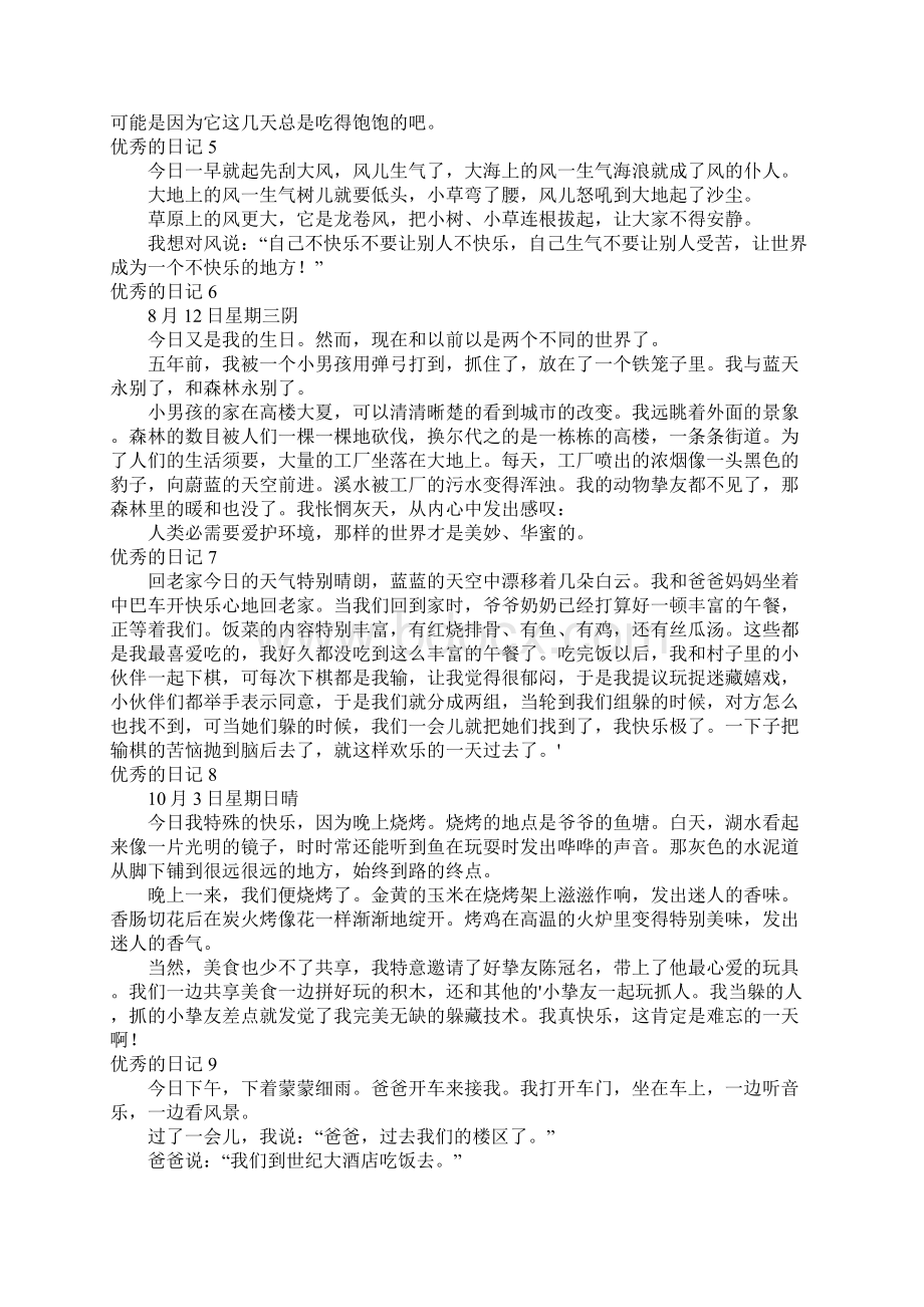 优秀的日记精选15篇.docx_第2页