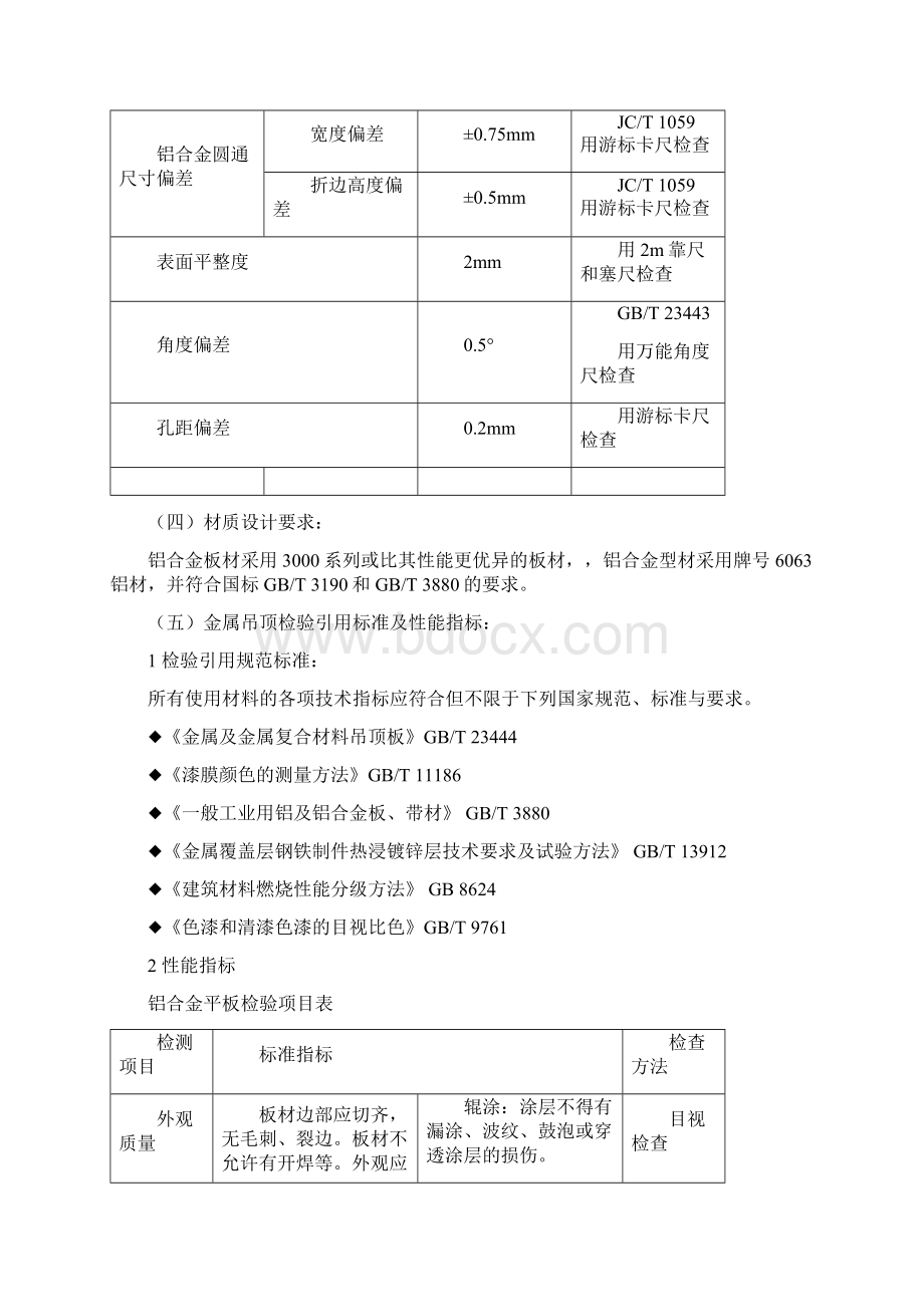 铝天花吊顶材料技术标准.docx_第3页