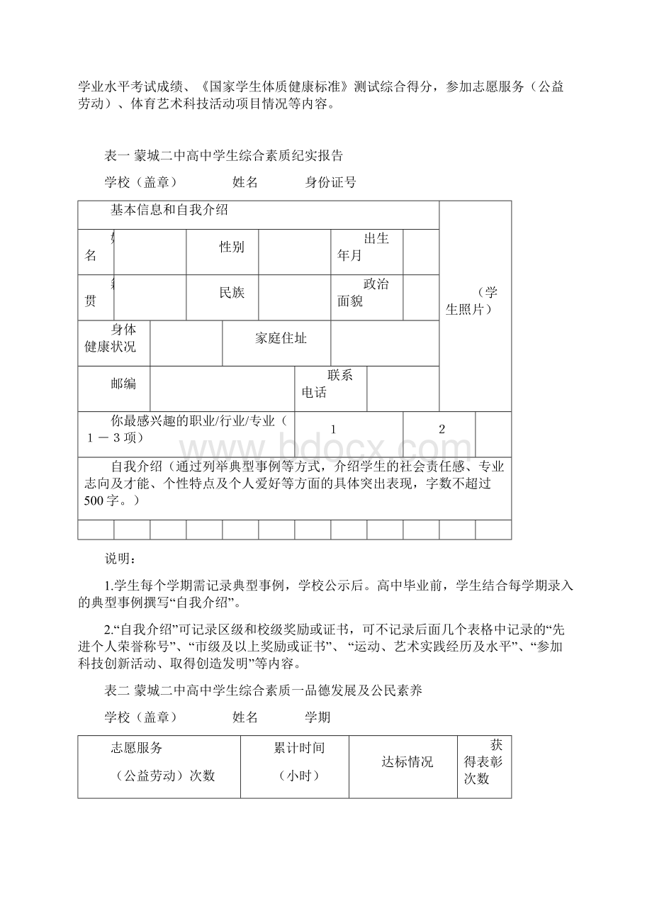 普通高中学生综合素质评价的设计.docx_第3页