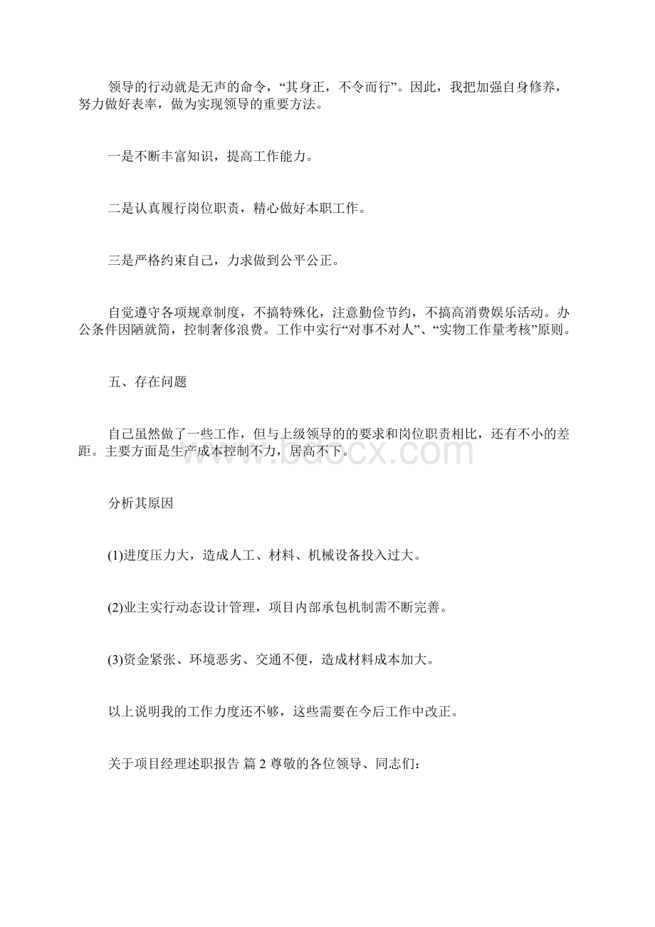 关于项目经理述职报告.docx_第3页