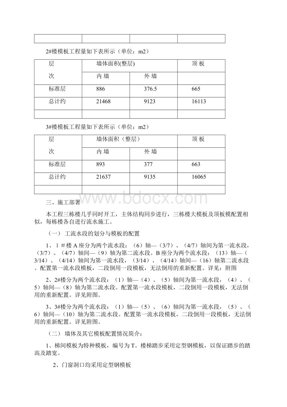 皇亭子地上模板施工方案Word格式文档下载.docx_第2页