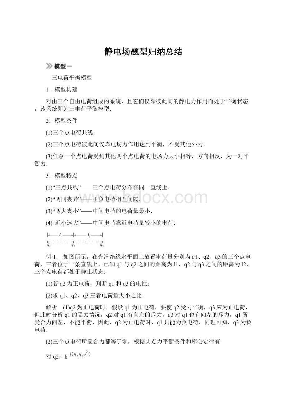 静电场题型归纳总结.docx