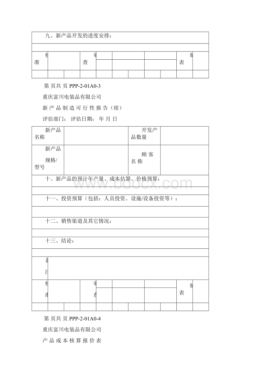 新产品营销策划推广表格大全Word下载.docx_第3页