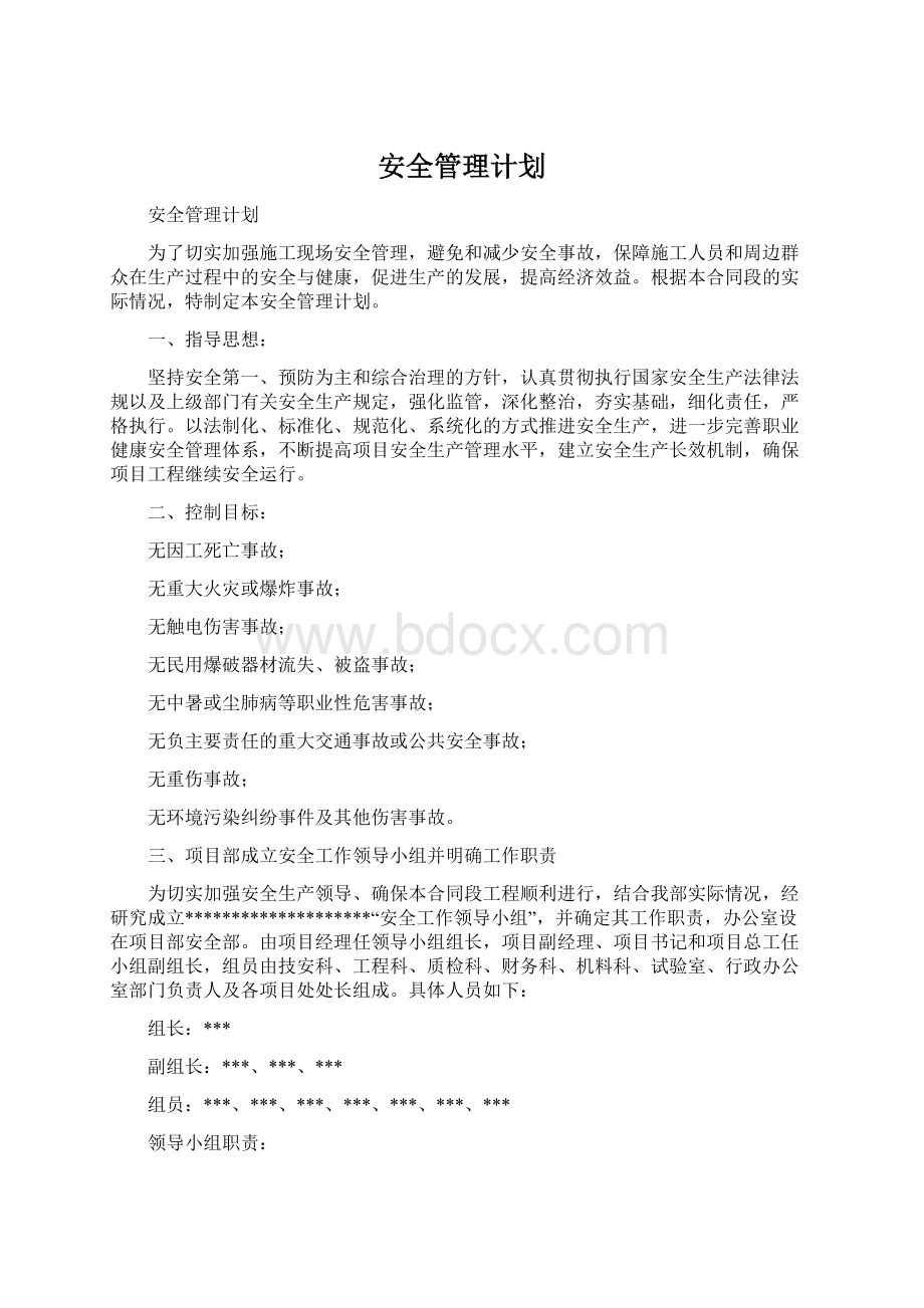 安全管理计划.docx