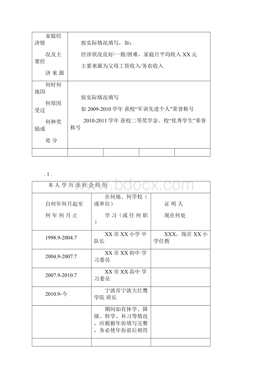 高等学校毕业生登记表样表.docx_第3页