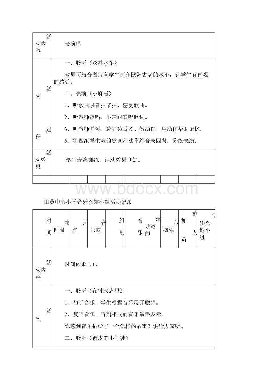 音乐兴趣小组活动记录Word下载.docx_第2页