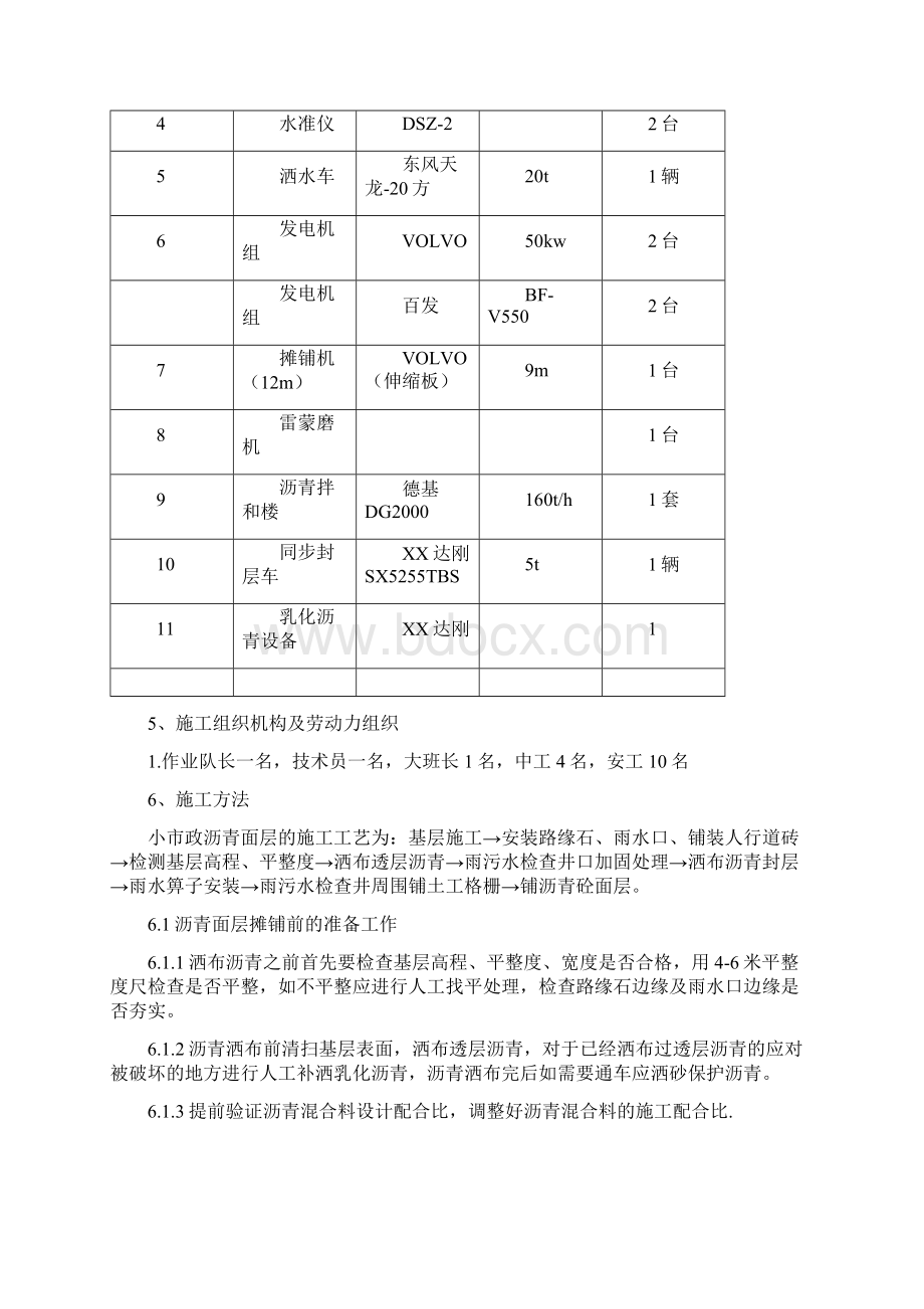 市政道路沥青面层施工方案.docx_第2页