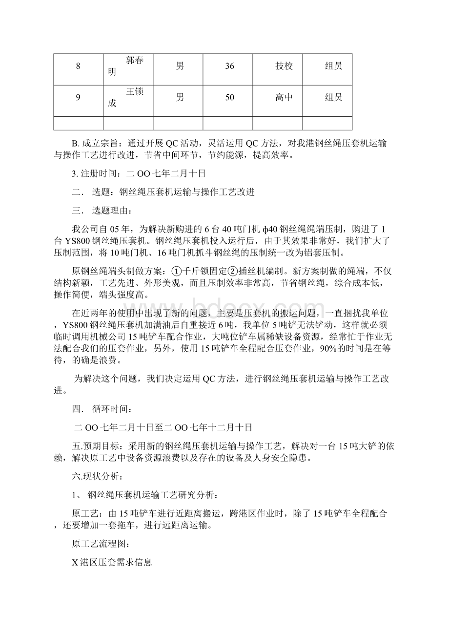 钢丝绳压套机运输与操作工艺改进资料Word文件下载.docx_第2页