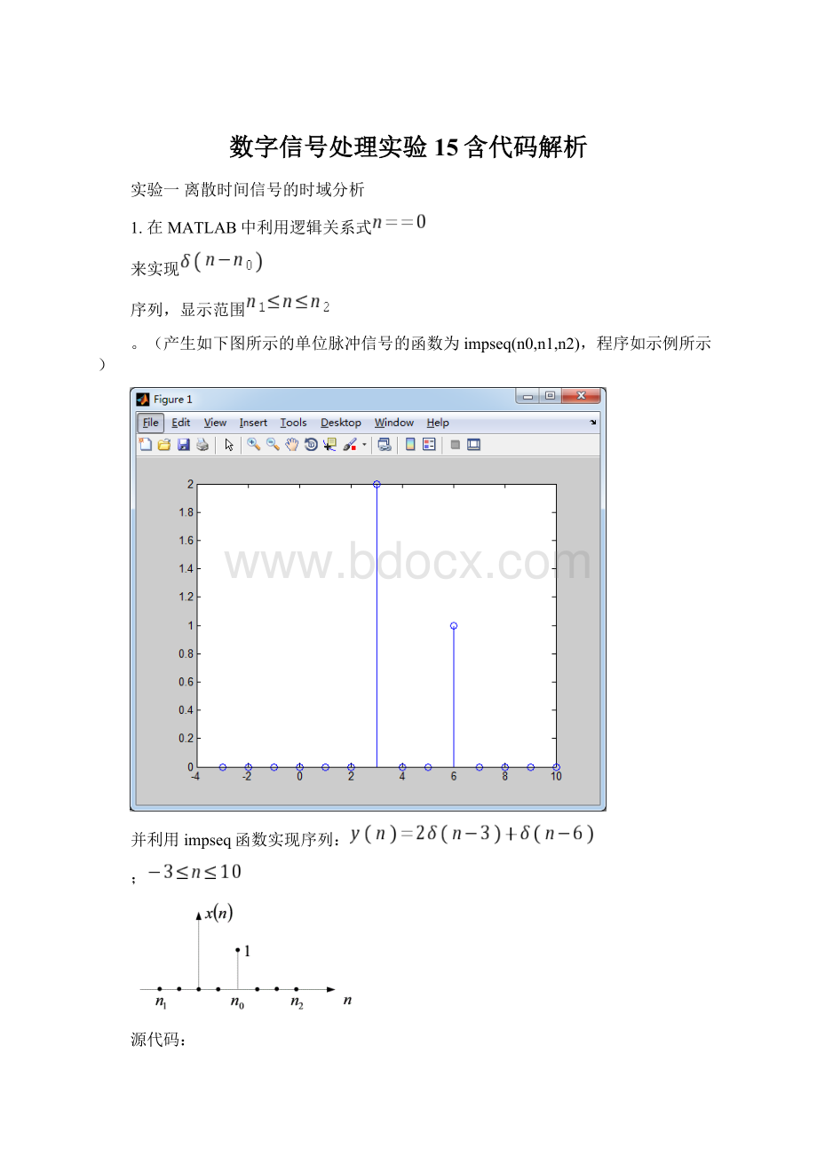 数字信号处理实验15含代码解析Word格式文档下载.docx_第1页