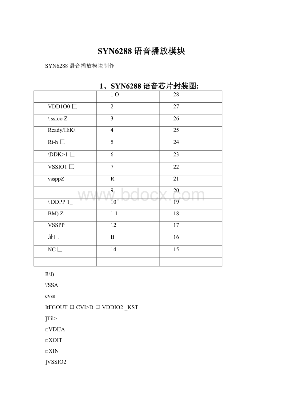 SYN6288语音播放模块Word文档格式.docx_第1页