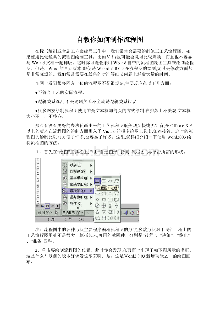 自教你如何制作流程图.docx_第1页