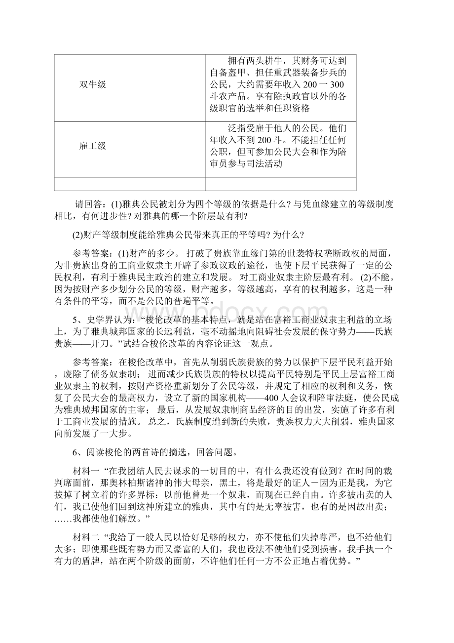 历史上的重大改革材料题集锦Word格式文档下载.docx_第3页