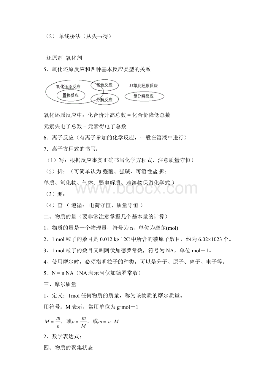 高一化学上学期期末复习提纲强烈推荐.docx_第2页