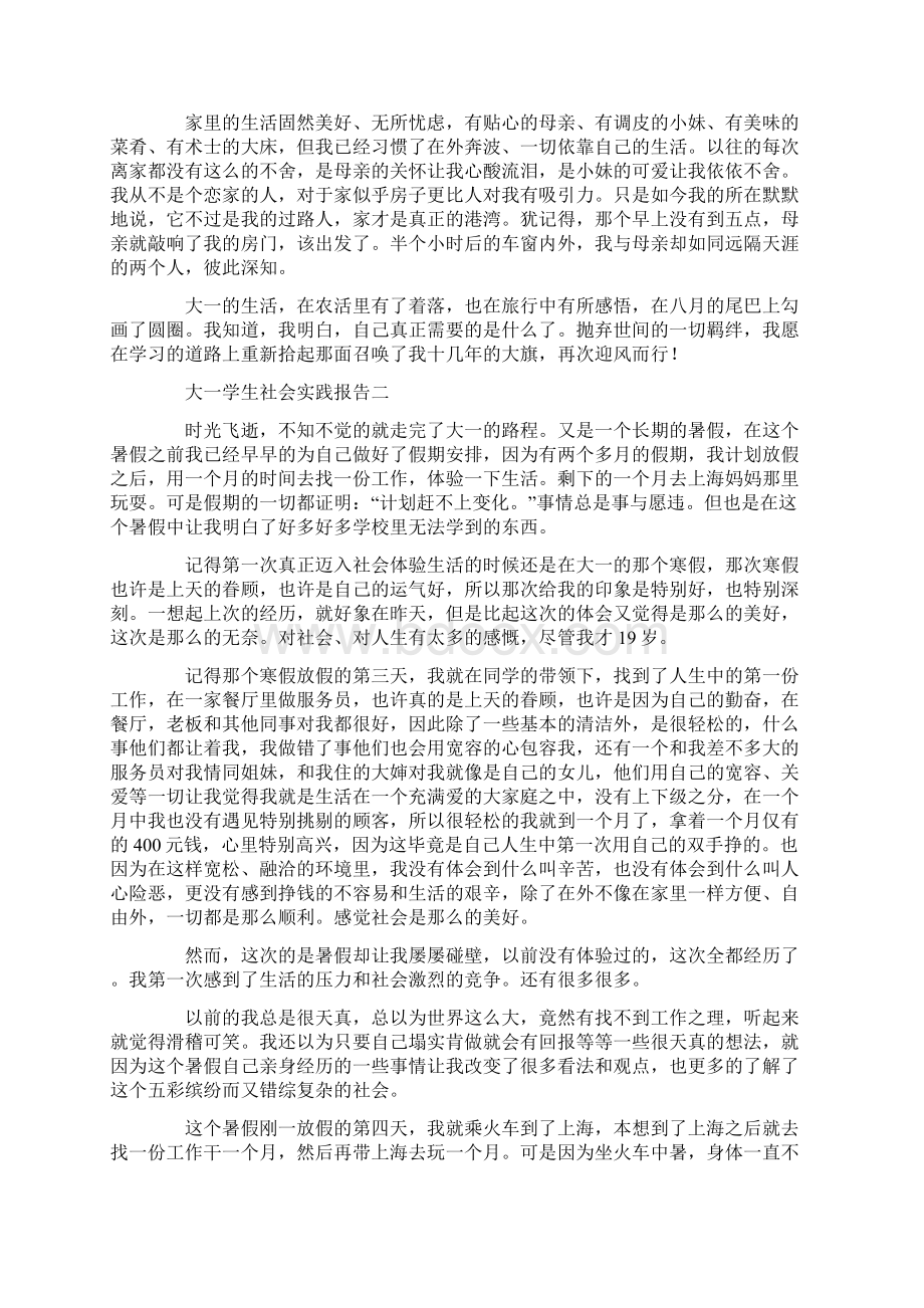 大一学生社会实践报告3篇.docx_第3页