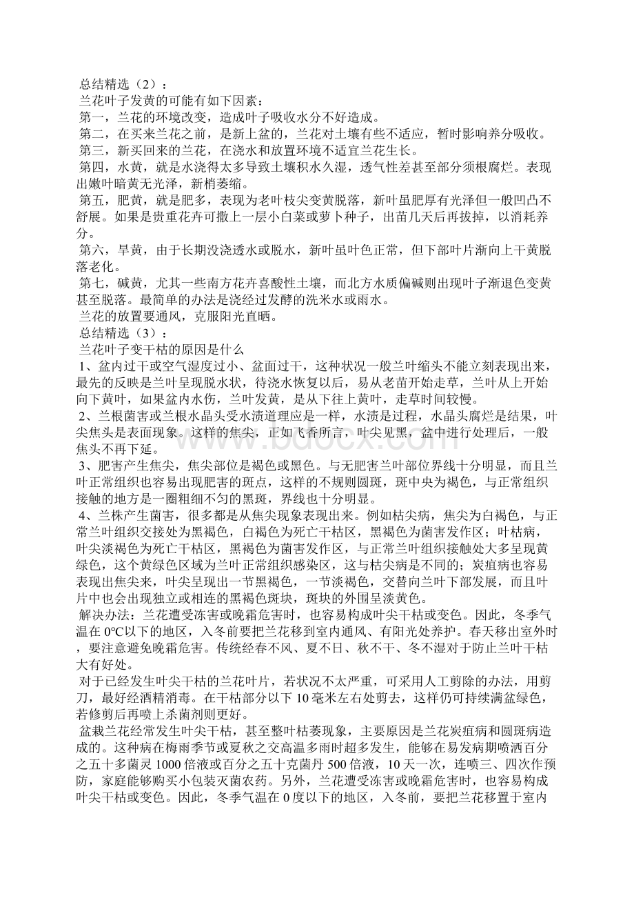 兰花叶子发黄怎么办文档格式.docx_第2页