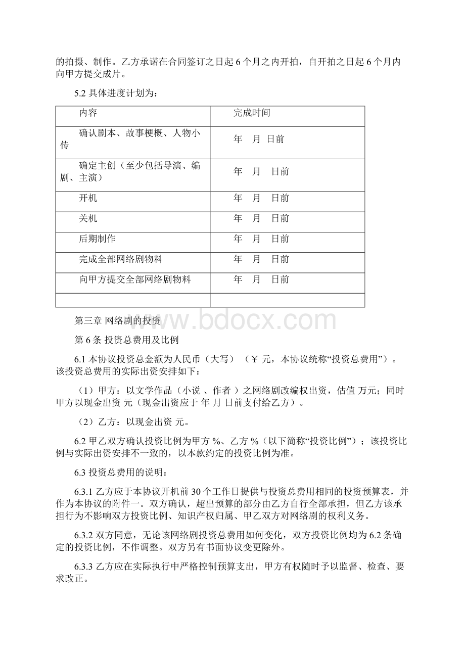 网络剧联合投资合同协议书范本.docx_第3页