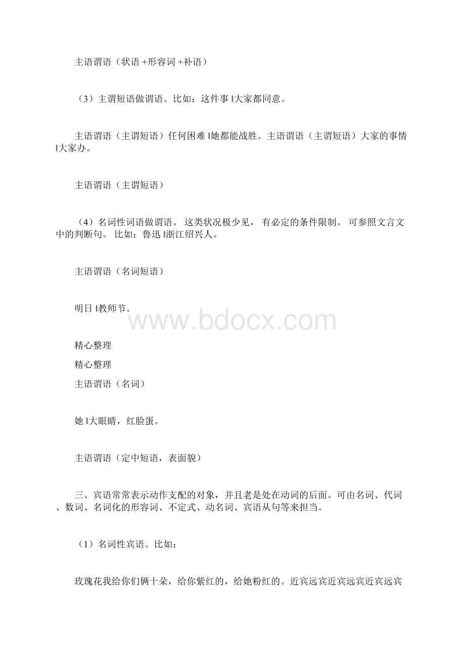 现代汉语句子成分分析及练习Word文件下载.docx_第3页