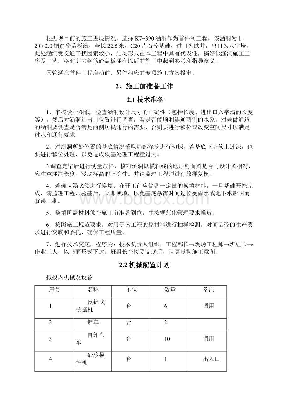 专项施工方案钢筋砼盖板涵文档格式.docx_第3页