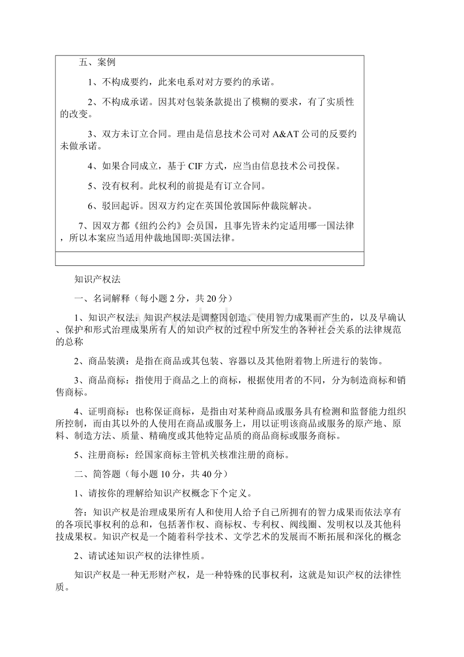 国际经济法形成性考核册答案Word格式文档下载.docx_第3页