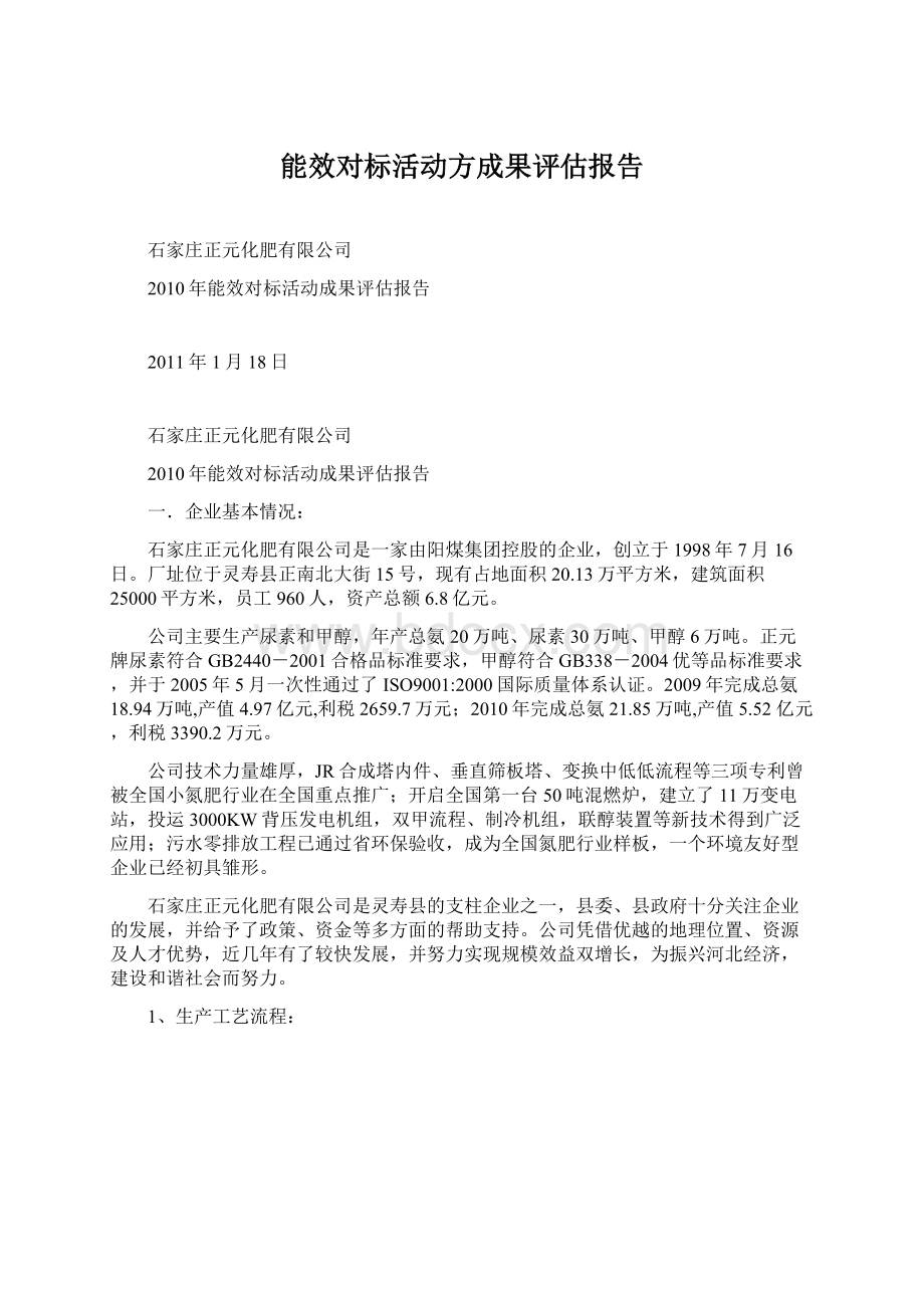 能效对标活动方成果评估报告Word格式文档下载.docx_第1页