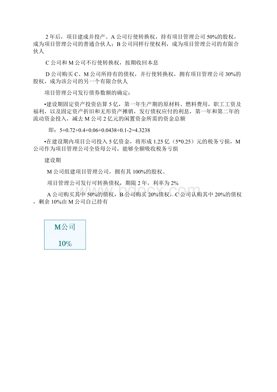 项目融资方案设计案例.docx_第2页