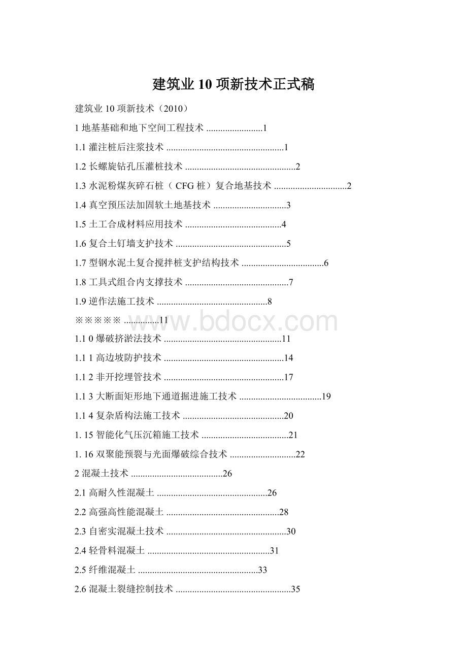 建筑业 10 项新技术正式稿文档格式.docx_第1页