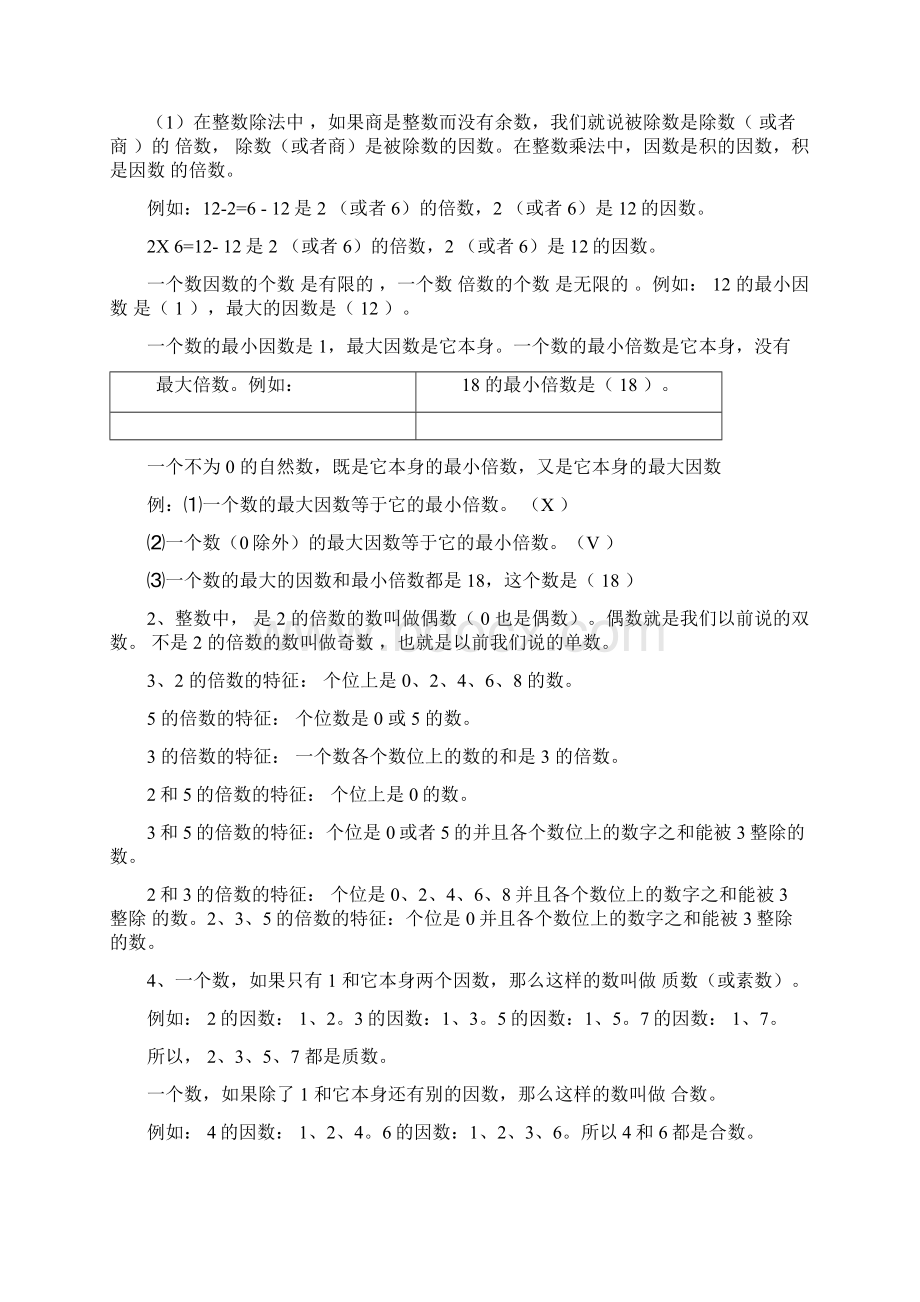 人教版五年级下册数学重点知识精华版教学内容.docx_第2页