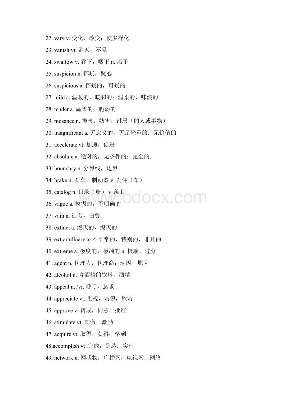 冲刺新四级冲刺需牢记的700核心词.docx_第2页