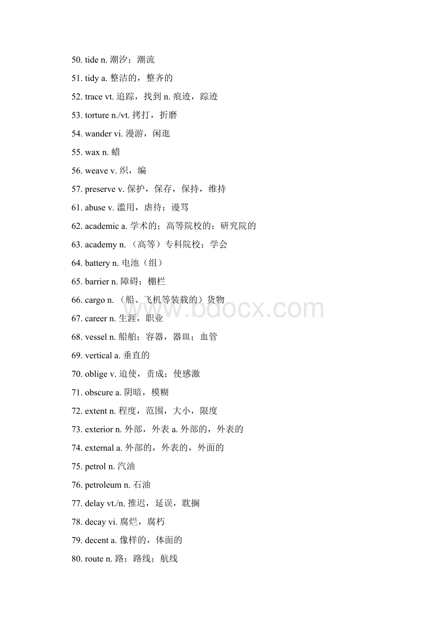 冲刺新四级冲刺需牢记的700核心词.docx_第3页