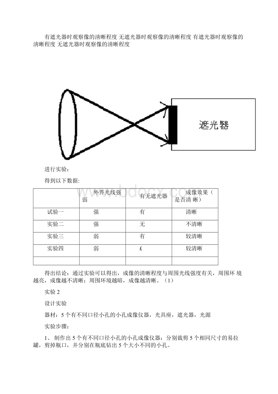 探究小孔成像试验报告材料.docx_第2页