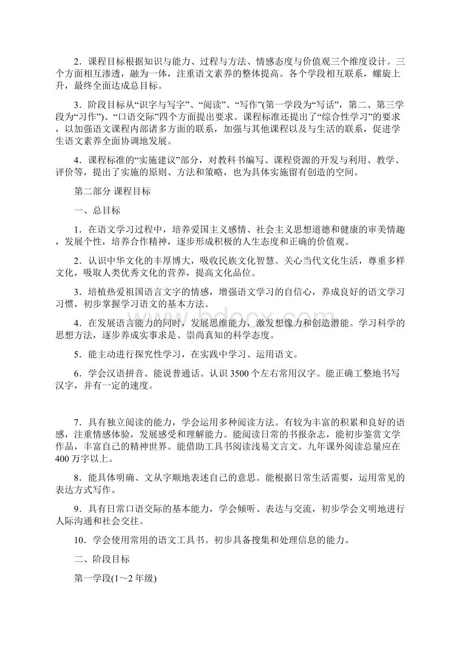 语文课程标准修订稿与实验稿之比较Word格式文档下载.docx_第3页