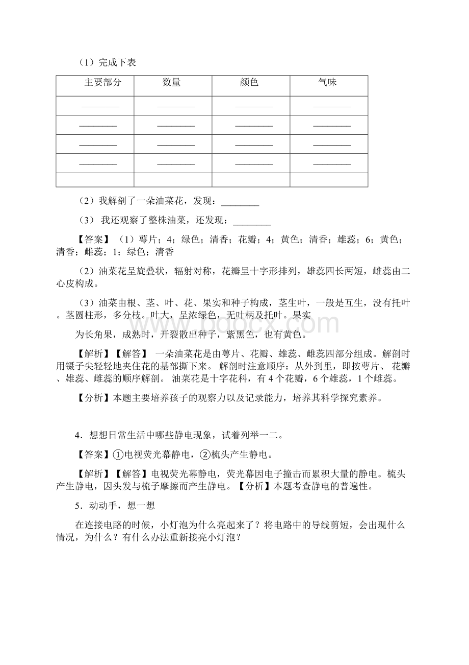 教科版小学科学四年级下册期末复习 实验综合题练习题及答案.docx_第2页