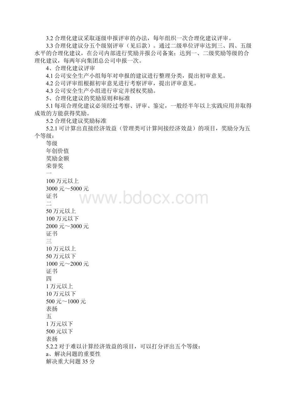 安全生产合理化建议管理制度最新版.docx_第2页