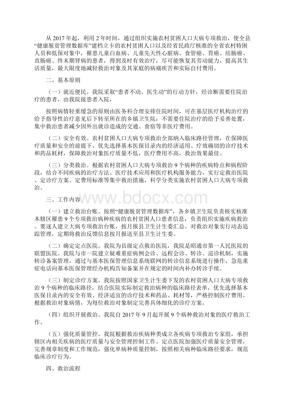 大病专项救治实施方案Word文件下载.docx_第2页