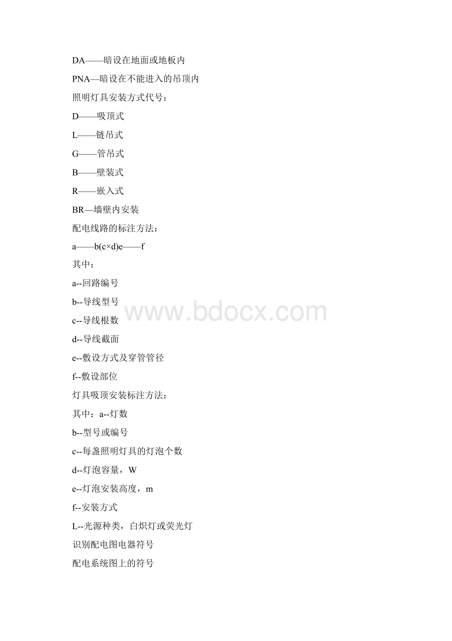 建筑安装电气常见符号解释Word文件下载.docx_第3页