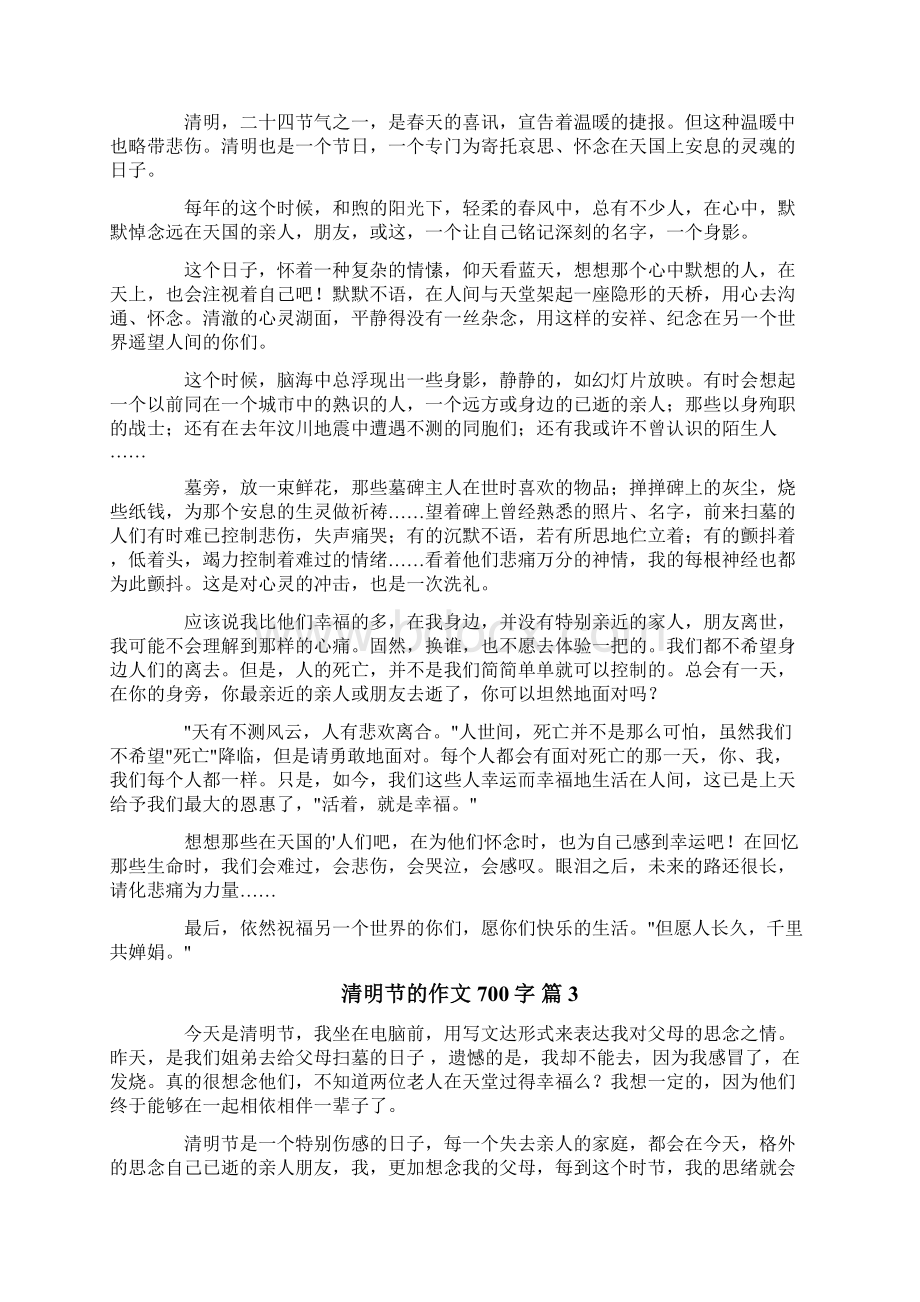 清明节的作文700字集合八篇.docx_第2页