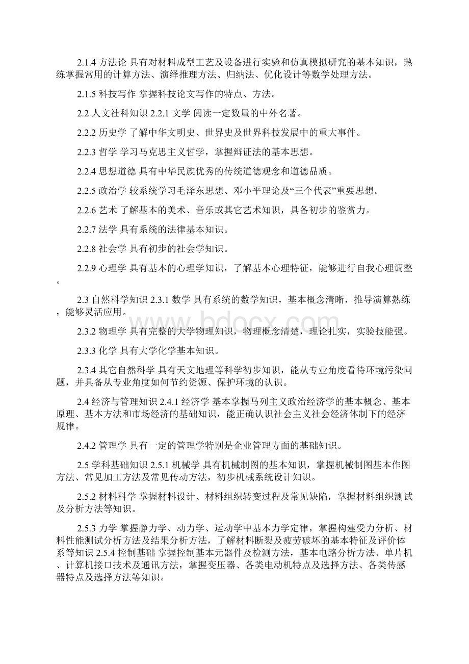 材料成型及控制工程专业培养方案doc.docx_第3页