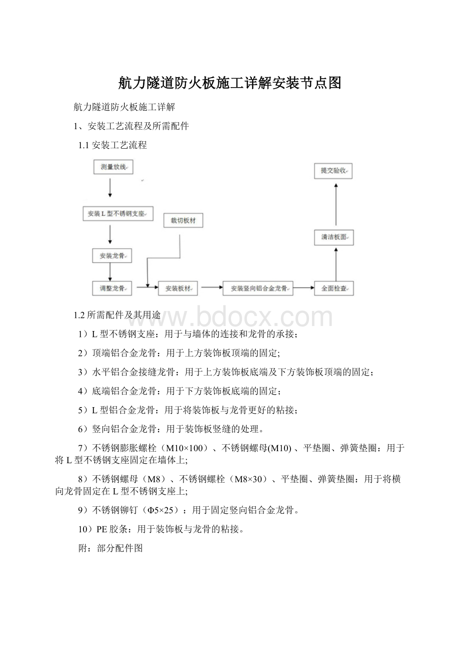 航力隧道防火板施工详解安装节点图.docx