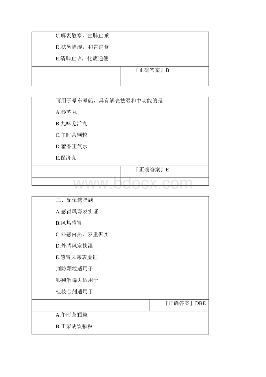 常用中成药习题.docx_第2页