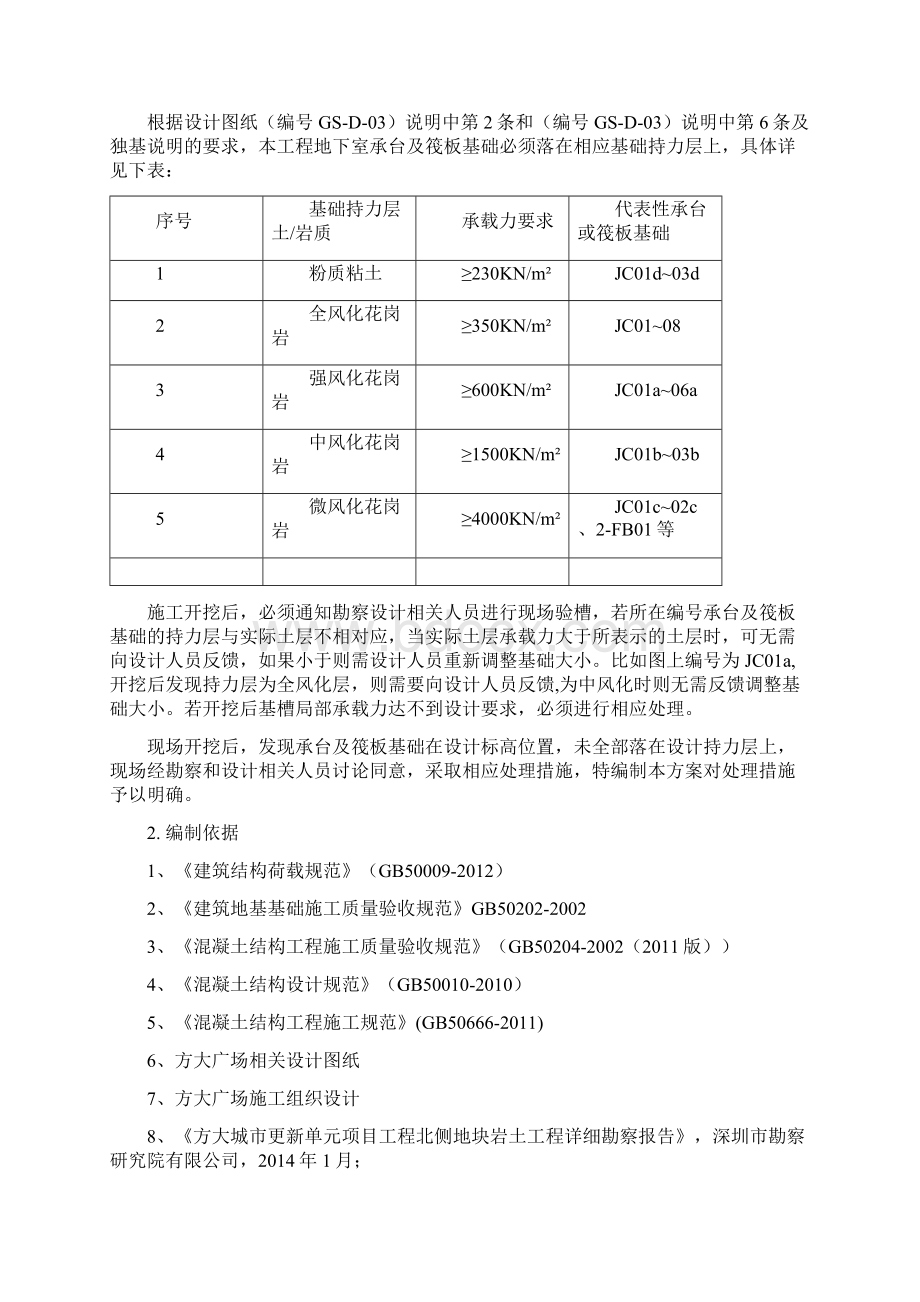 地下室承台筏板基础超挖处理方案Word文档格式.docx_第2页