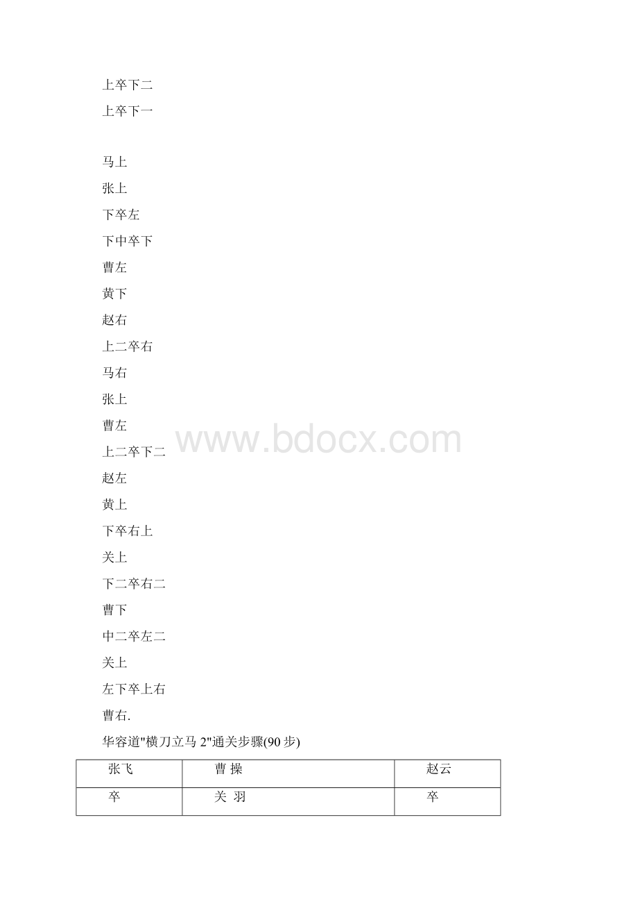 华容道解法带图解完全修改无错误及调整为最佳打印效果.docx_第3页