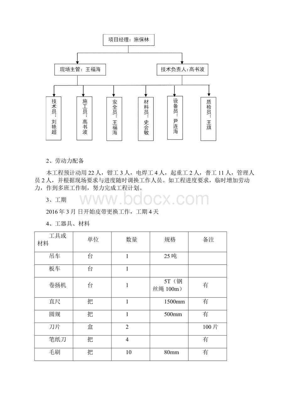 燃煤发电C3皮带更换方案Word文档下载推荐.docx_第2页