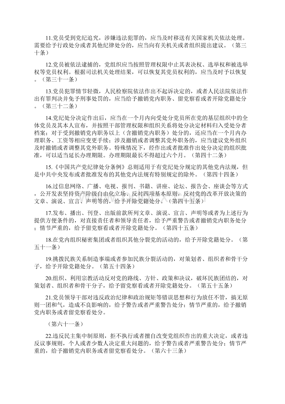 《中国共产党廉洁自律准则》《中国共产党纪律处分条例》知识竞赛题库.docx_第2页