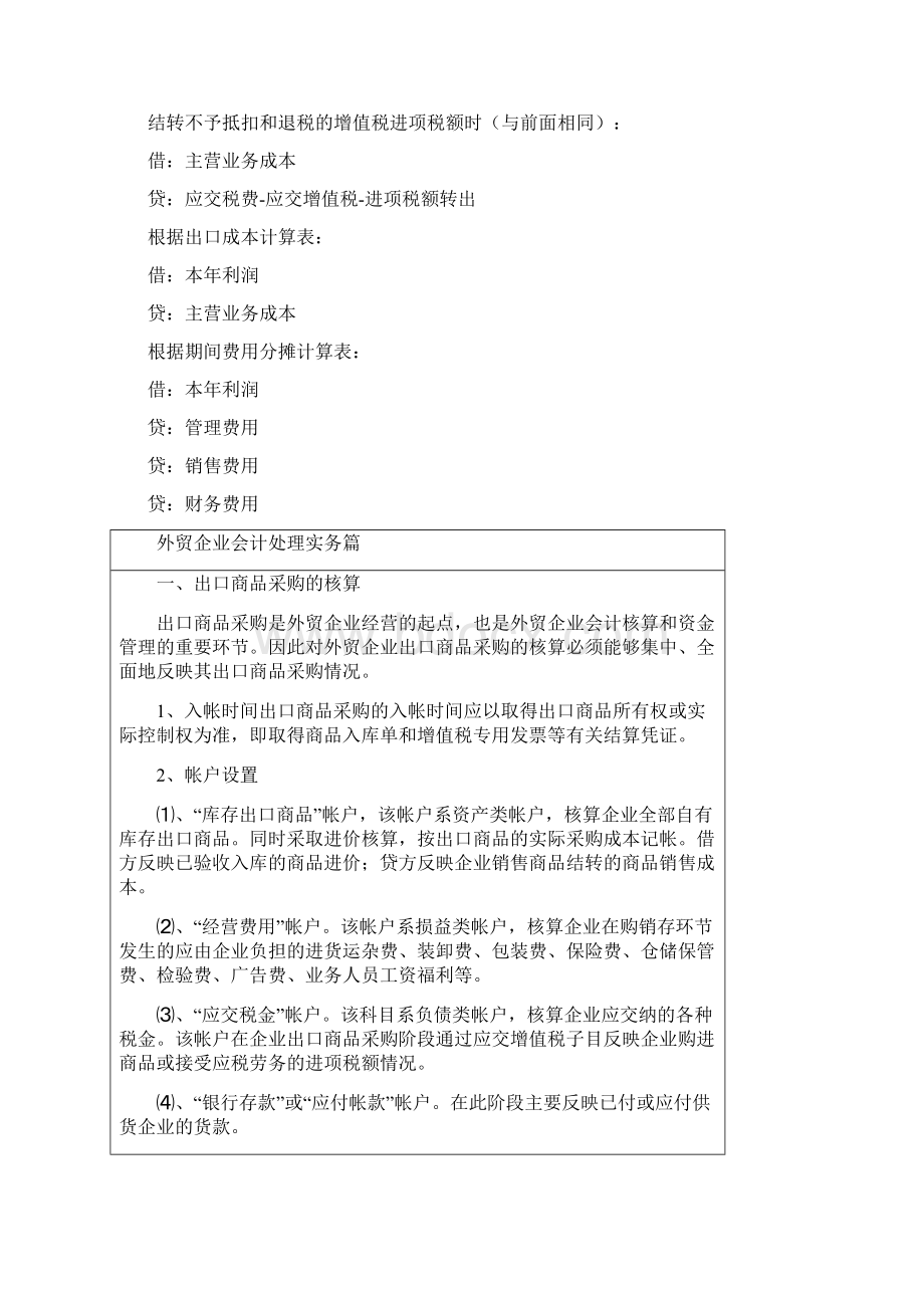 外贸企业账务处理Word文档格式.docx_第2页