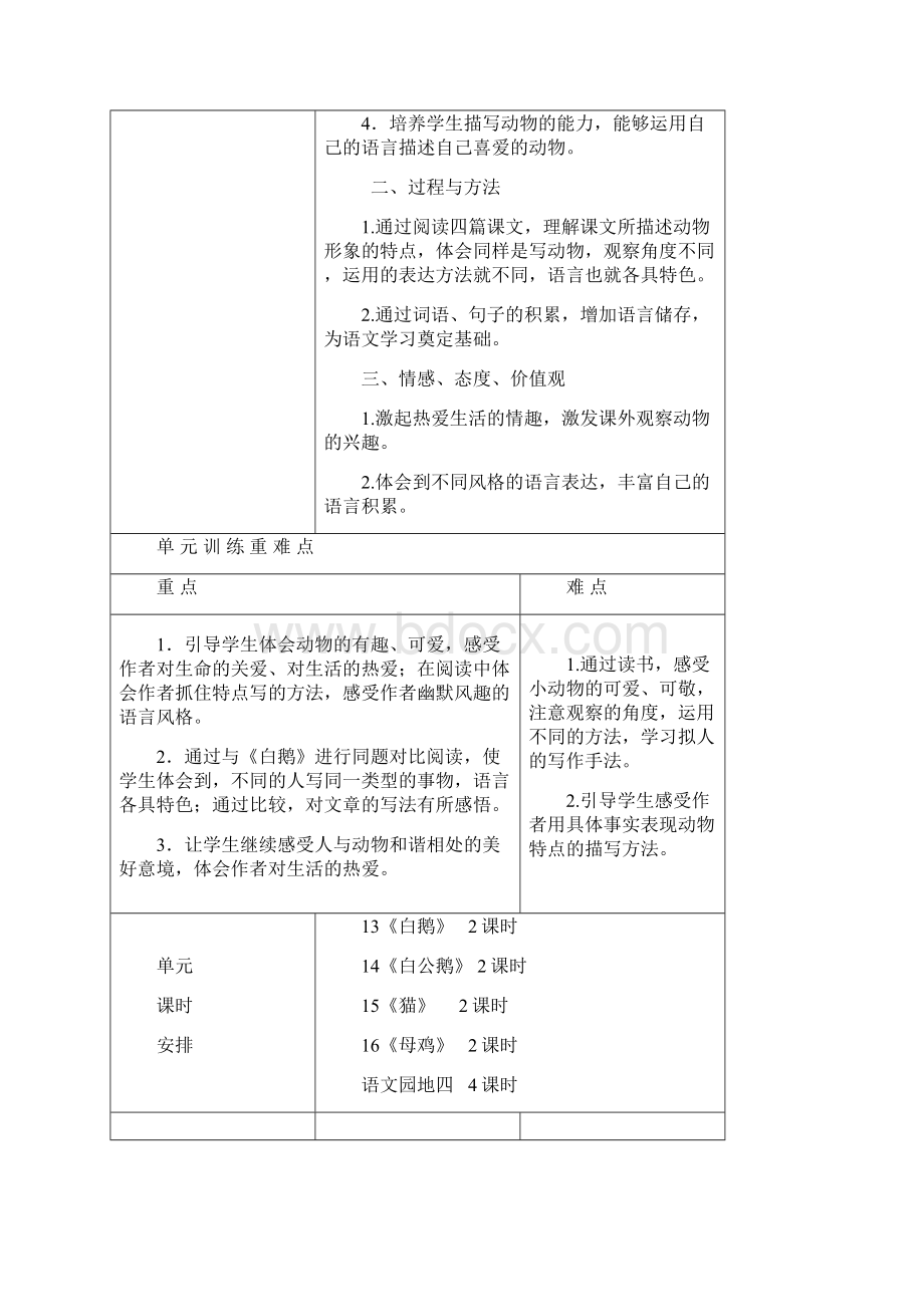 新人教版四年级语文上册第四单元教案文档格式.docx_第2页