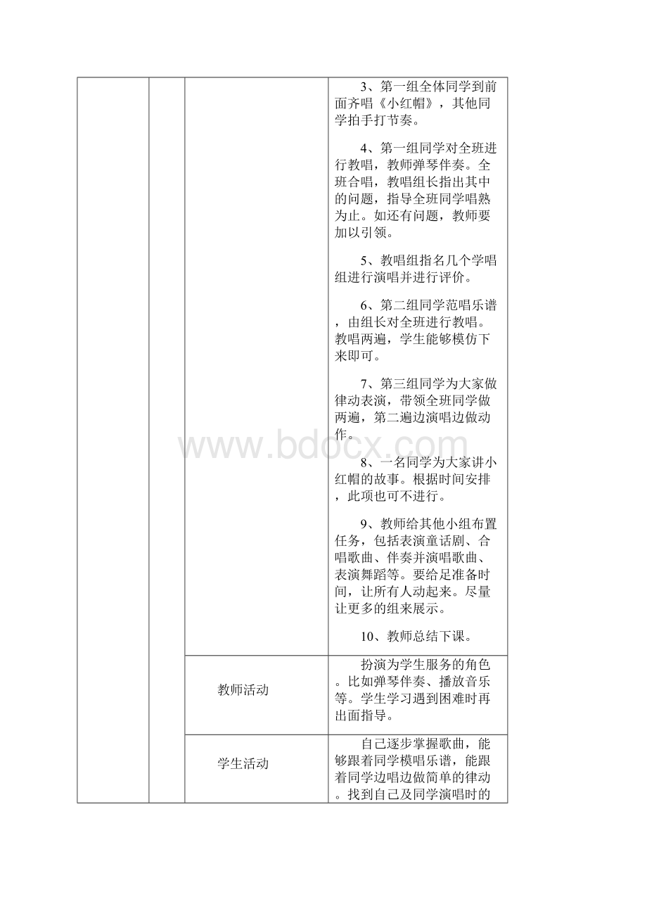 小学音乐课《小红帽》教学设计说课稿反思剖析Word格式.docx_第3页