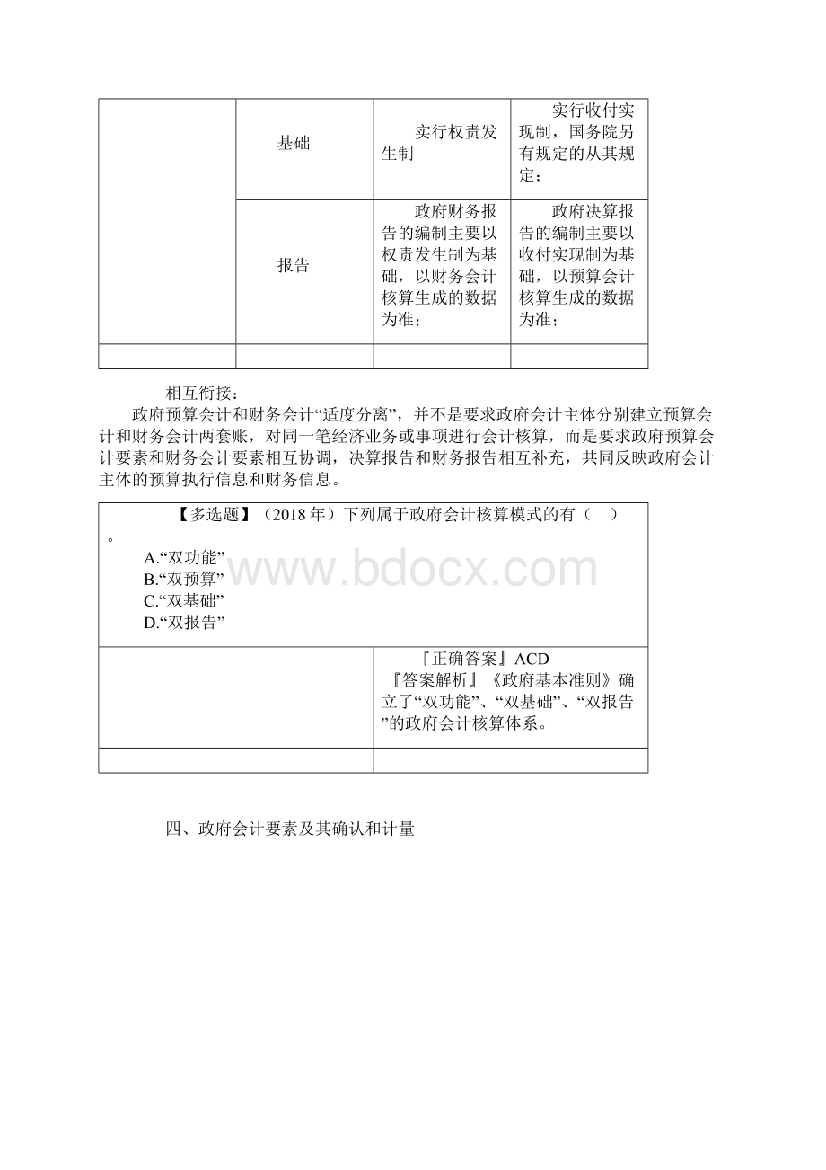 《初级会计实务》笔记与真题第八章 政府会计基础一政府会计概述.docx_第3页