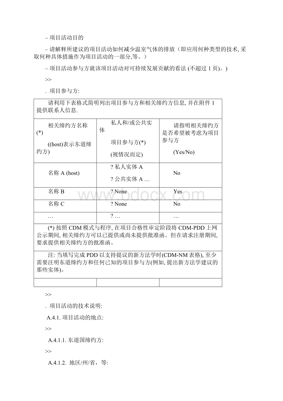 项目设计文件表格CDMPDD中文模版.docx_第2页
