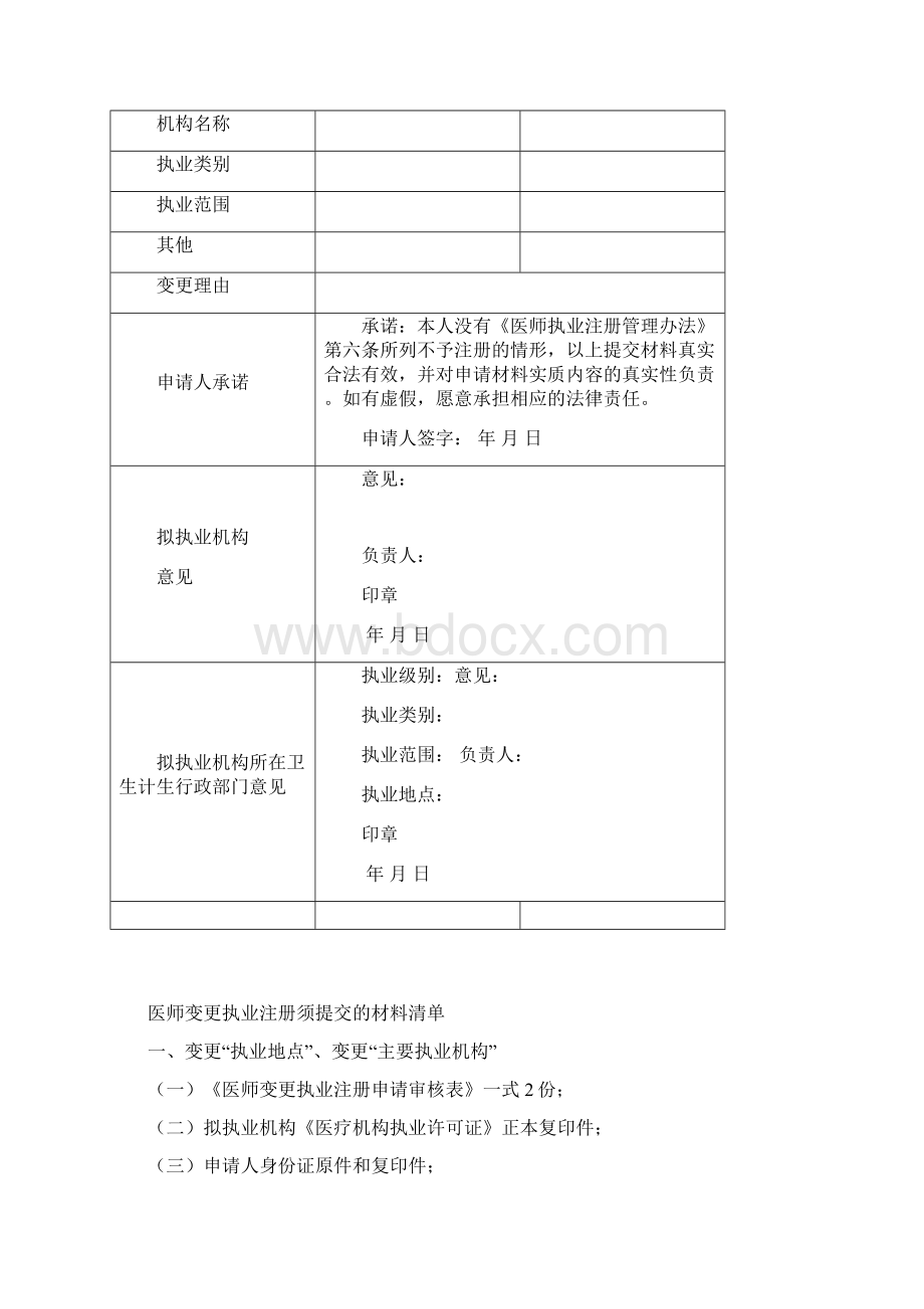 最新医师变更执业地点申请表.docx_第3页